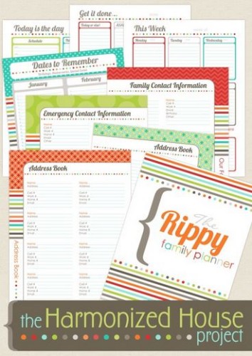 Free Printables to Get Organized for Back to School