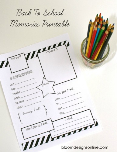 Free Printables to Get Organized for Back to School