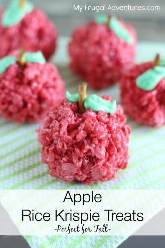 Apple Rice Krispies Treats- perfect for fall!