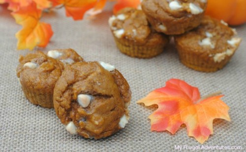 White Chocolate Chip Pumpkin Muffins