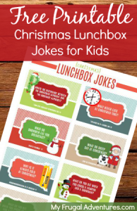 Free Printable Christmas Lunchbox Jokes for Children - My Frugal Adventures