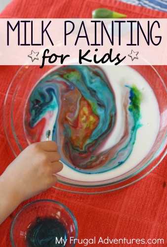 Milk Painting for Kids - so easy and so fun!