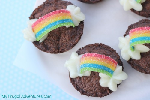 Rainbow Brownie Bites