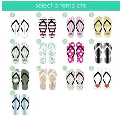 Personalized Flip Flops $12 Shipped - My Frugal Adventures