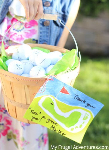 Golf Gift Basket {Teacher Appreciation Gift or Father's Day Gift}