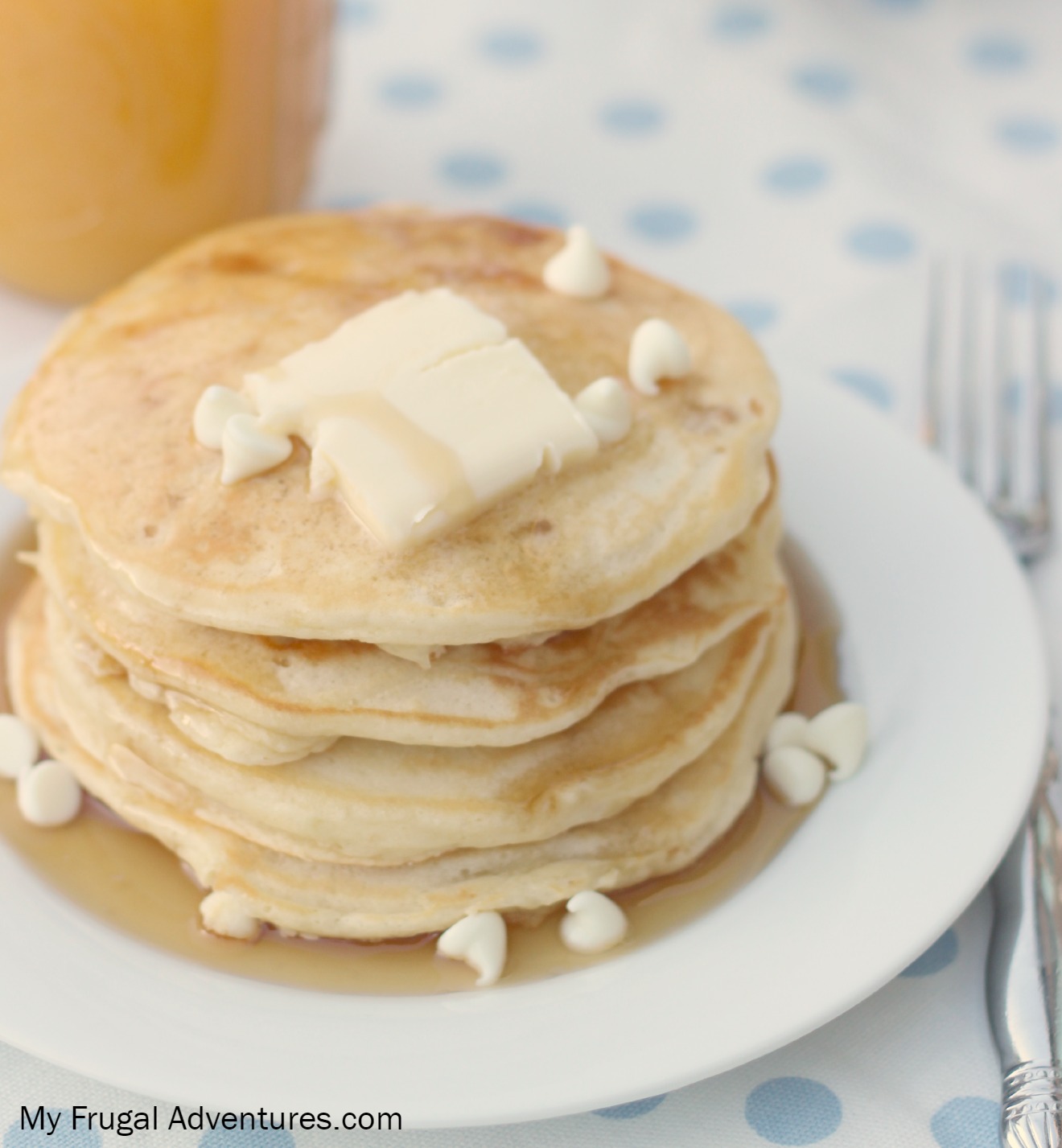 White Chocolate & Macadamia Nut Pancakes - My Frugal Adventures