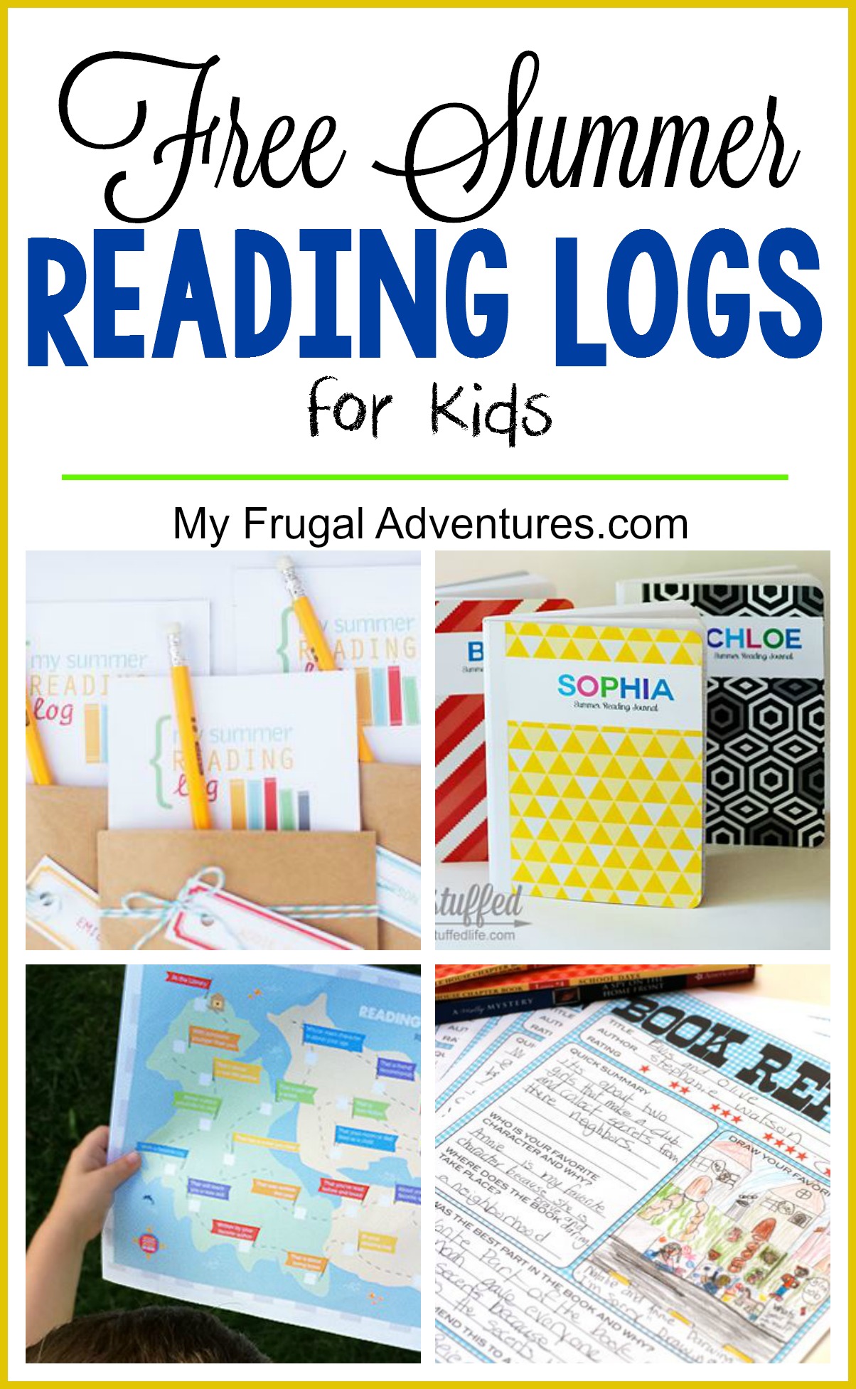 Free Summer Reading Log Printables and Activities My Frugal Adventures