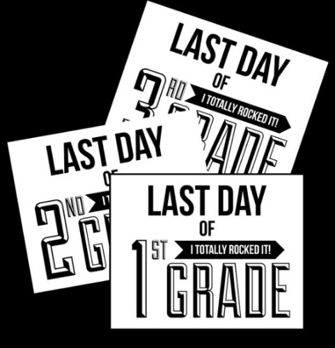 End of Year Signs for Kids