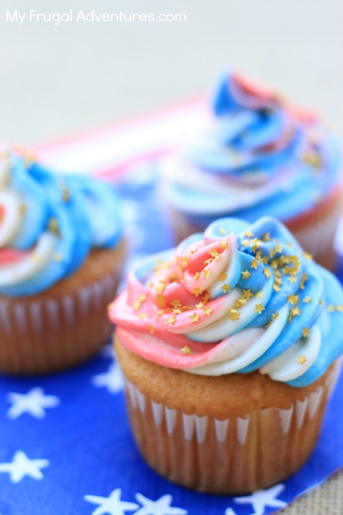 Patriotic Swirl Cupcakes Recipe