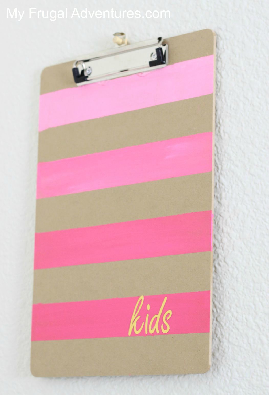 Ombre Painted Clipboards {Office Organization Tip} - My Frugal Adventures