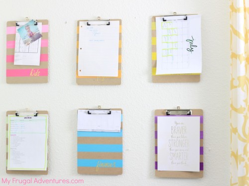 Ombre Painted Clipboards