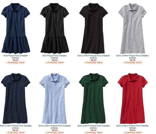 Old navy polo hot sale uniform dress