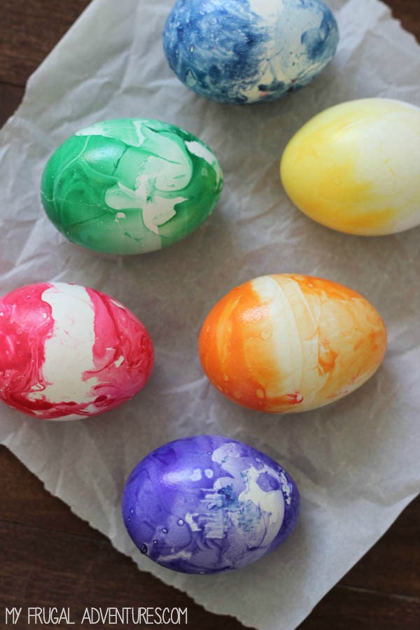 Marble Dyed Easter Eggs