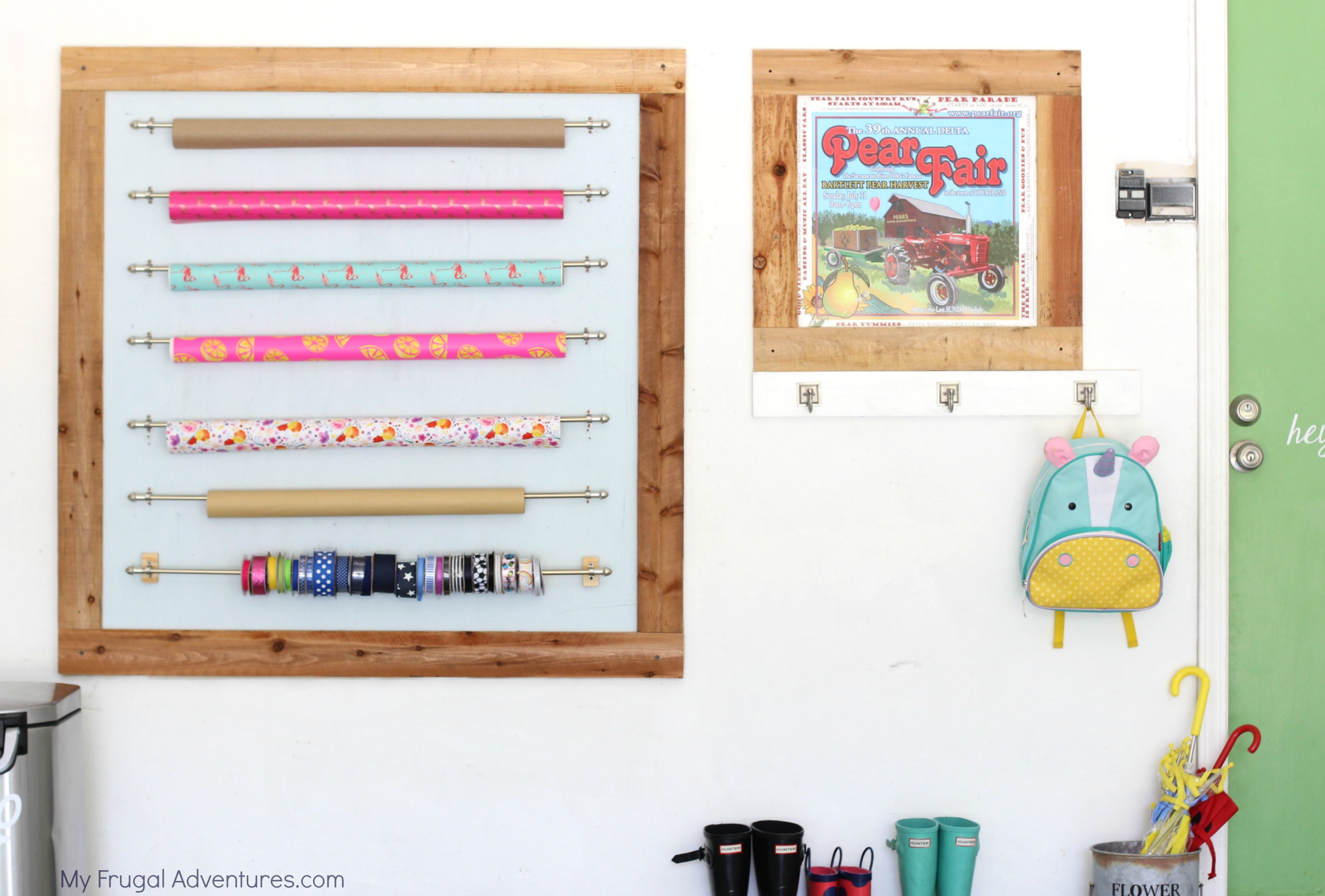 Organized wrapping paper station tutorial