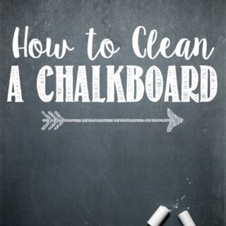 How to Remove Chalk Marker from a Chalkboard