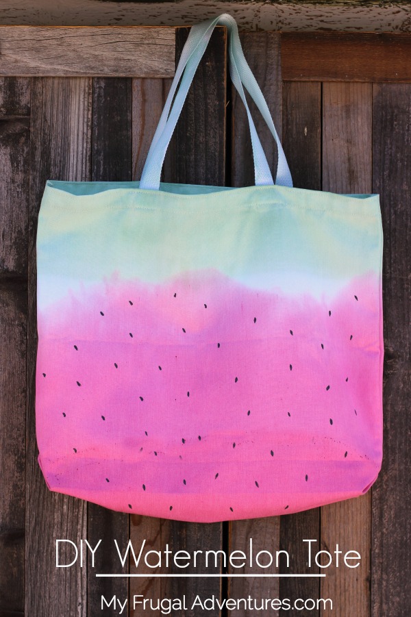 DIY watermelon tote bag