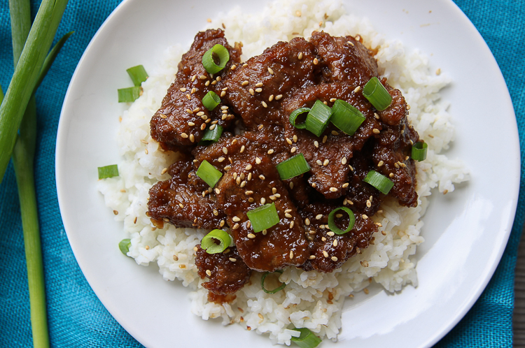 Copycat PF Changs Mongolian Beef Recipe on MyFrugalAdventures.com. Simple, fast and delicious recipe for weeknight dinners.