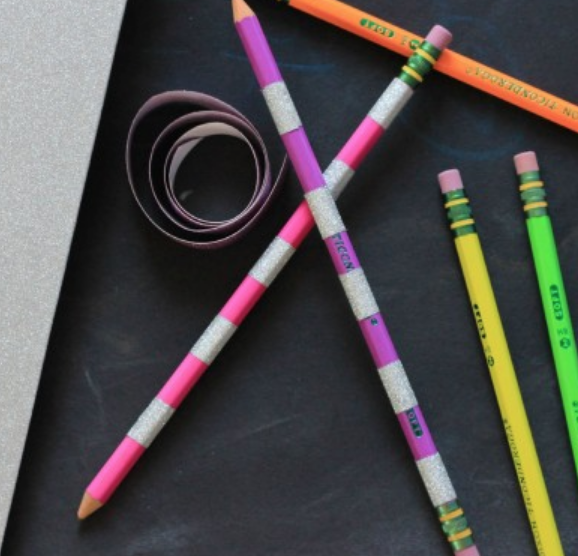 DIY Glitter Pencils {Back to School Craft} My Frugal Adventures