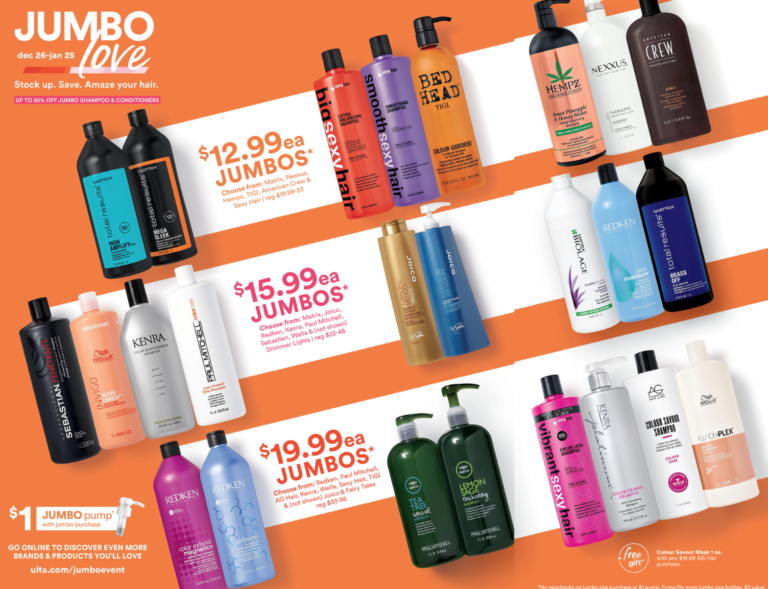 Ulta Jumbo Haircare Sale My Frugal Adventures