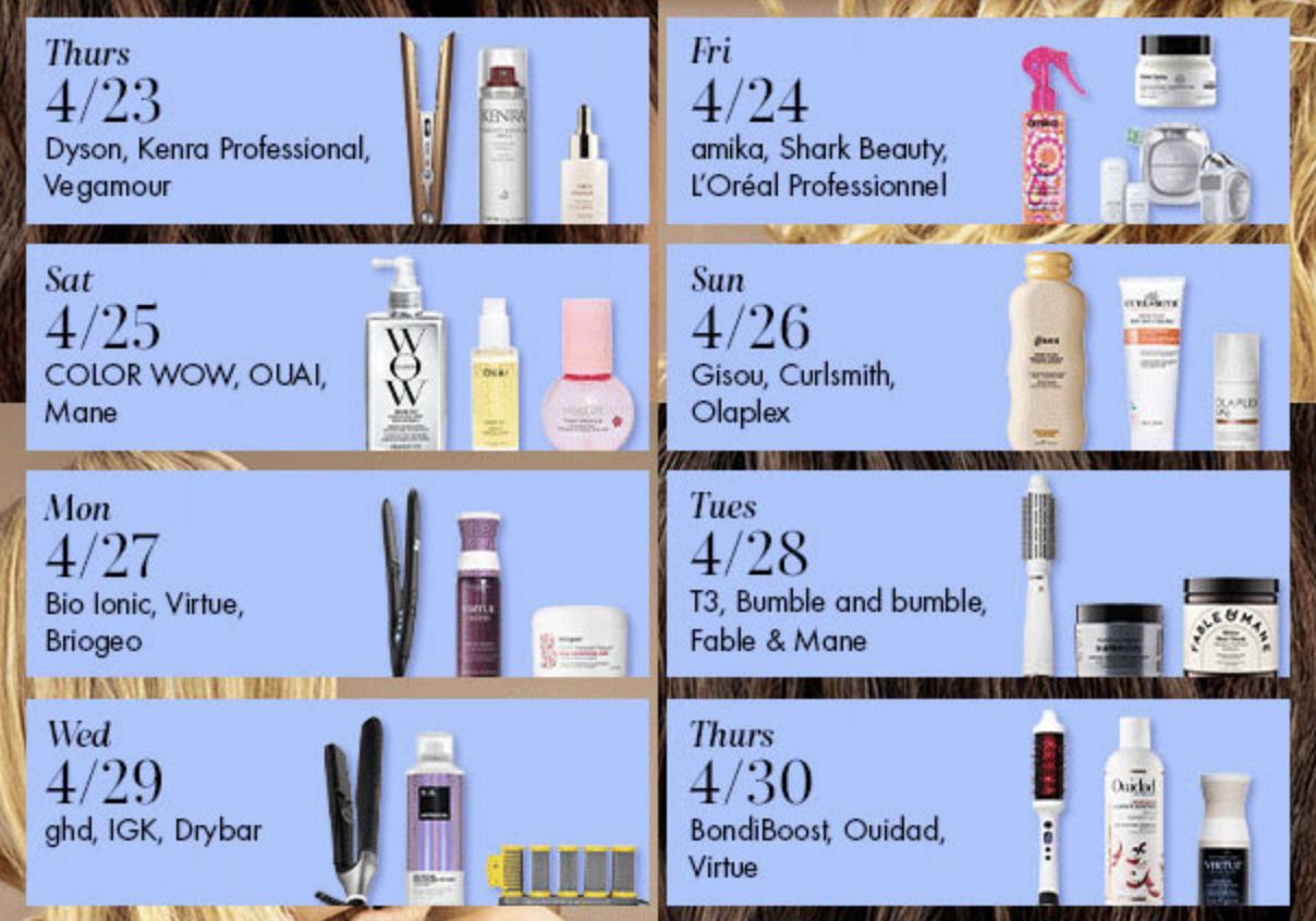 Sephora up to 50% off Haircare Promotion