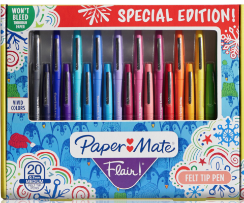 Paper Mate Flair Felt Tip Pens Markers Medium Point 30ct
